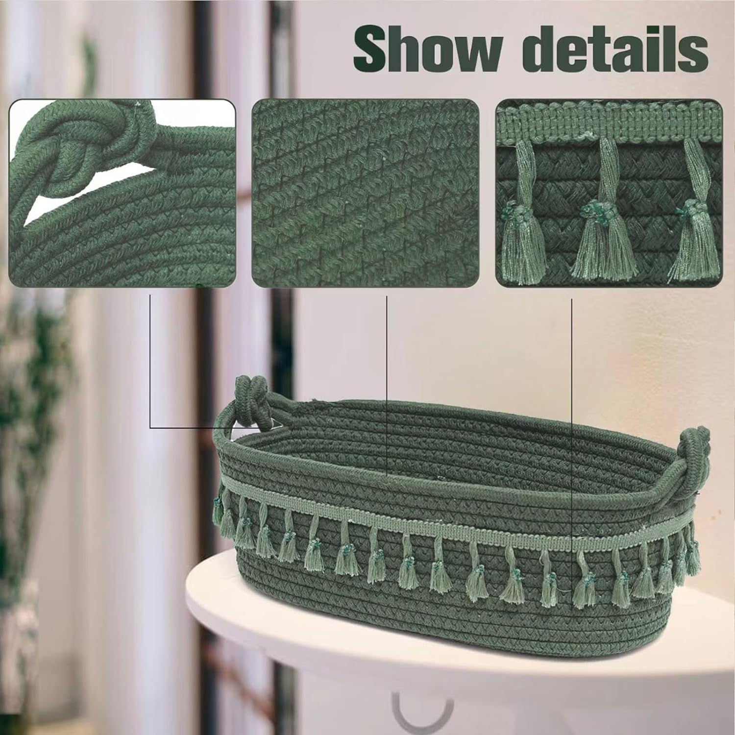 Handmade Cotton Rope Storage Basket