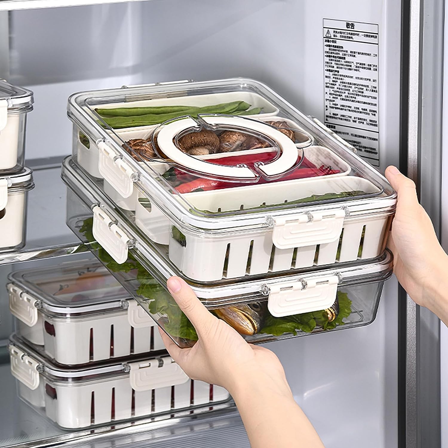 4 Compartment Airtight Container