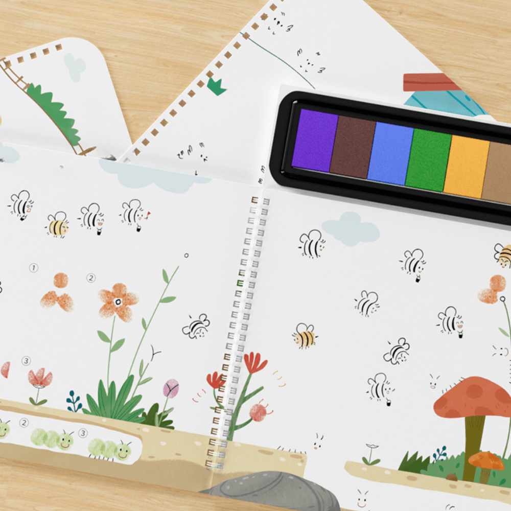 Lightweight Kids Fingerprint Activities Paint Book