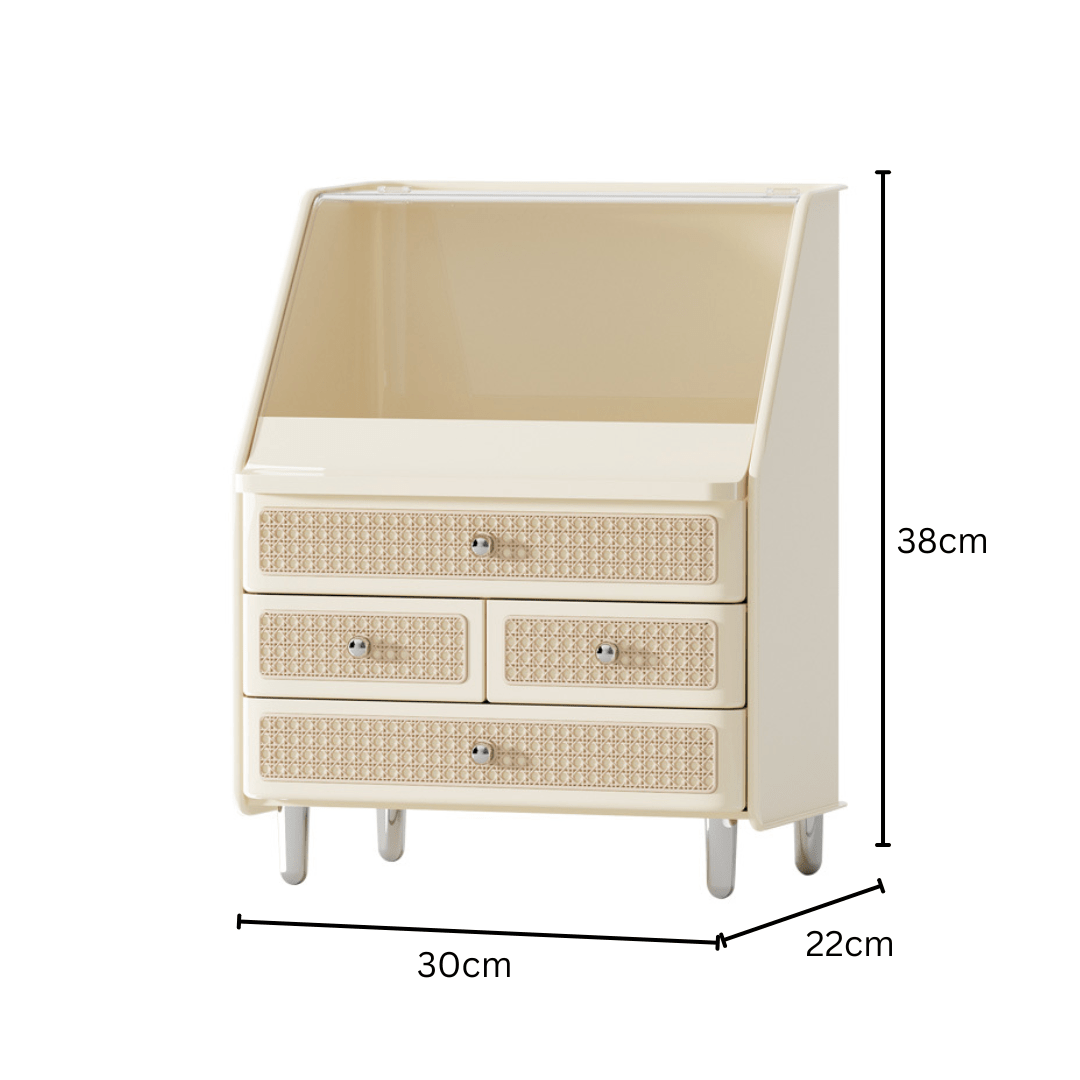 Multi-Layer Drawer Organizer Box for Cosmetics & Jewelry Storage