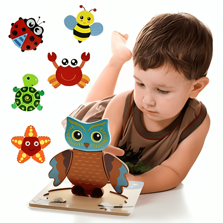 Montessori Wooden Jigsaw Toddler Puzzle