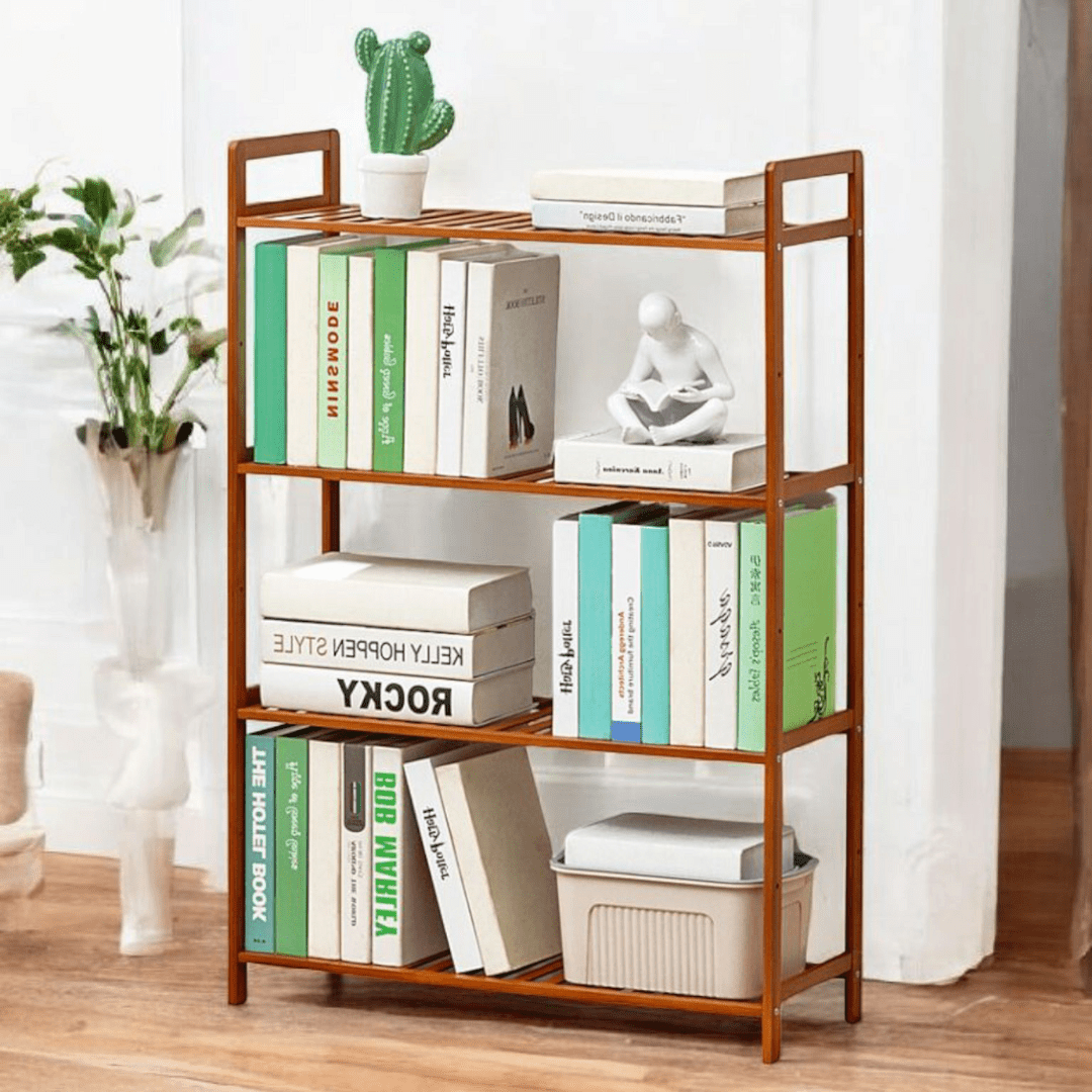 Multi-Purpose Bamboo Wood Floor-Standing Storage Rack (68cm)