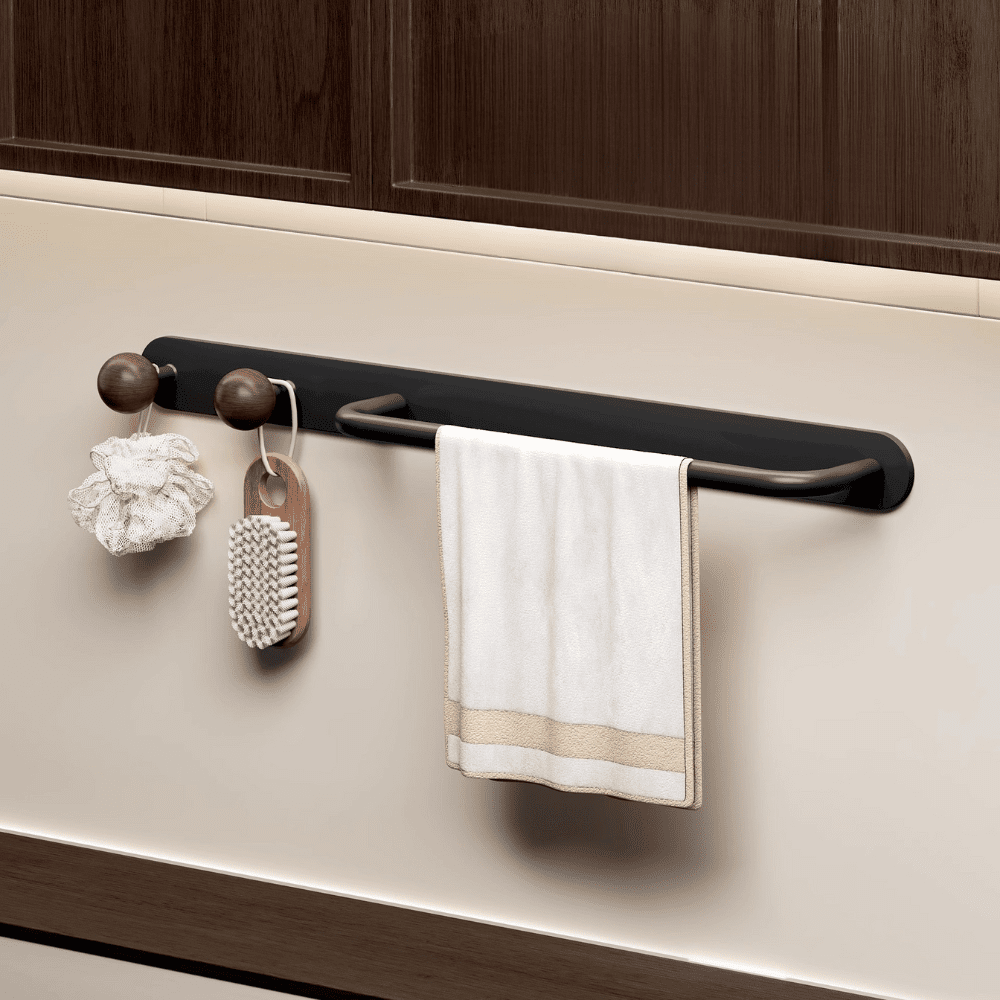 Multi-Purpose Wall Mounted Towel Storage Hanging Rack