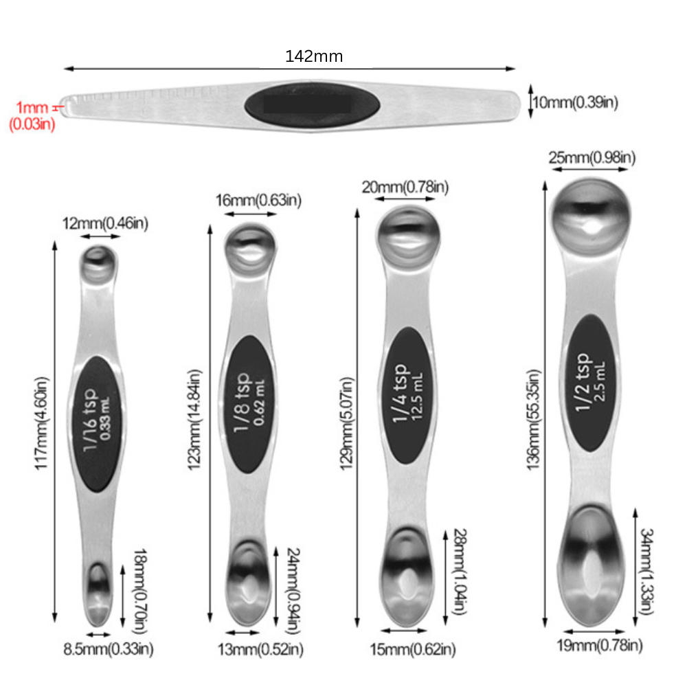 Magnetic Nest Measuring Spoon Set