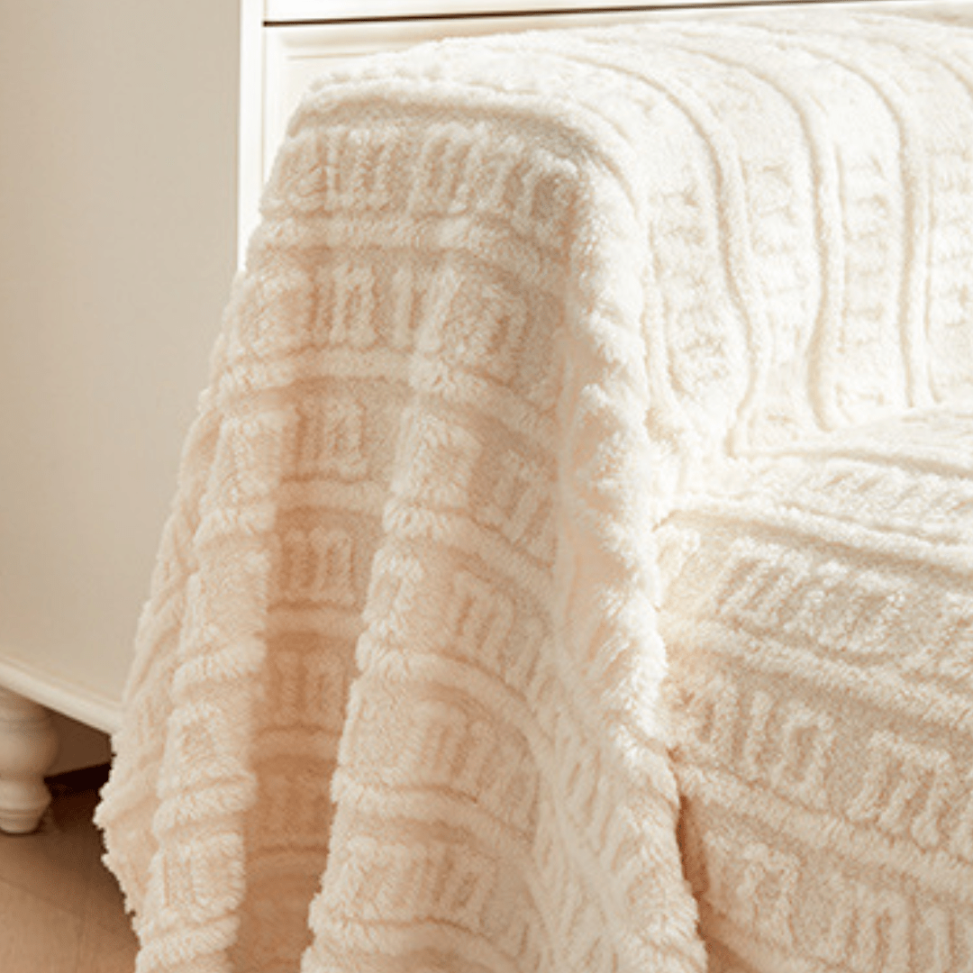 Elegance Chenille Sofa Cover : [EM-SC-27] (Cream)