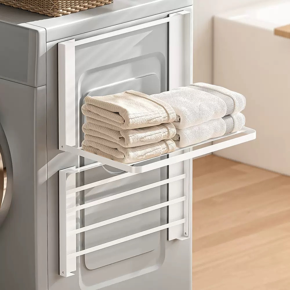 Heavy-Duty Magnetic Clothes & Towel Storage Foldable Rack