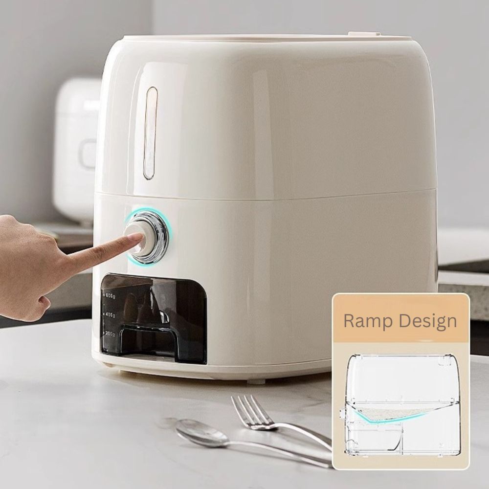 Multi-Purpose Airtight Rice Storage Container with Measuring Cup(10kg)
