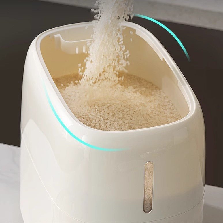 Multi-Purpose Airtight Rice Storage Container with Measuring Cup(5kg)