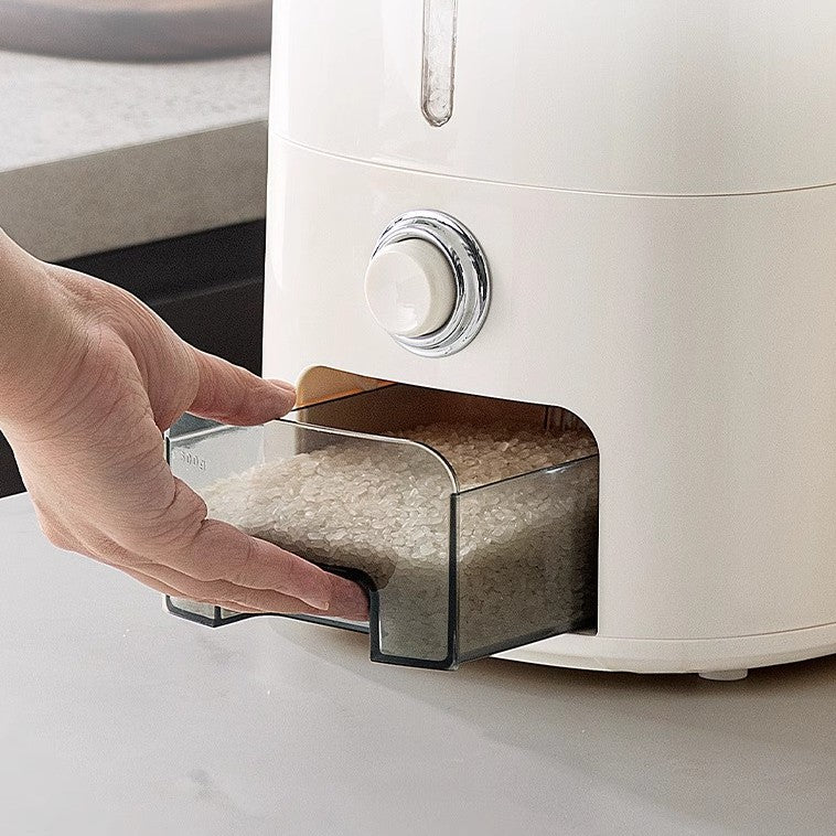 Multi-Purpose Airtight Rice Storage Container with Measuring Cup(10kg)