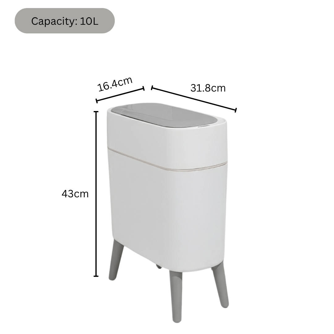 Smart Sensor Hands-Free Trash Can with Elevated Legs(10L)