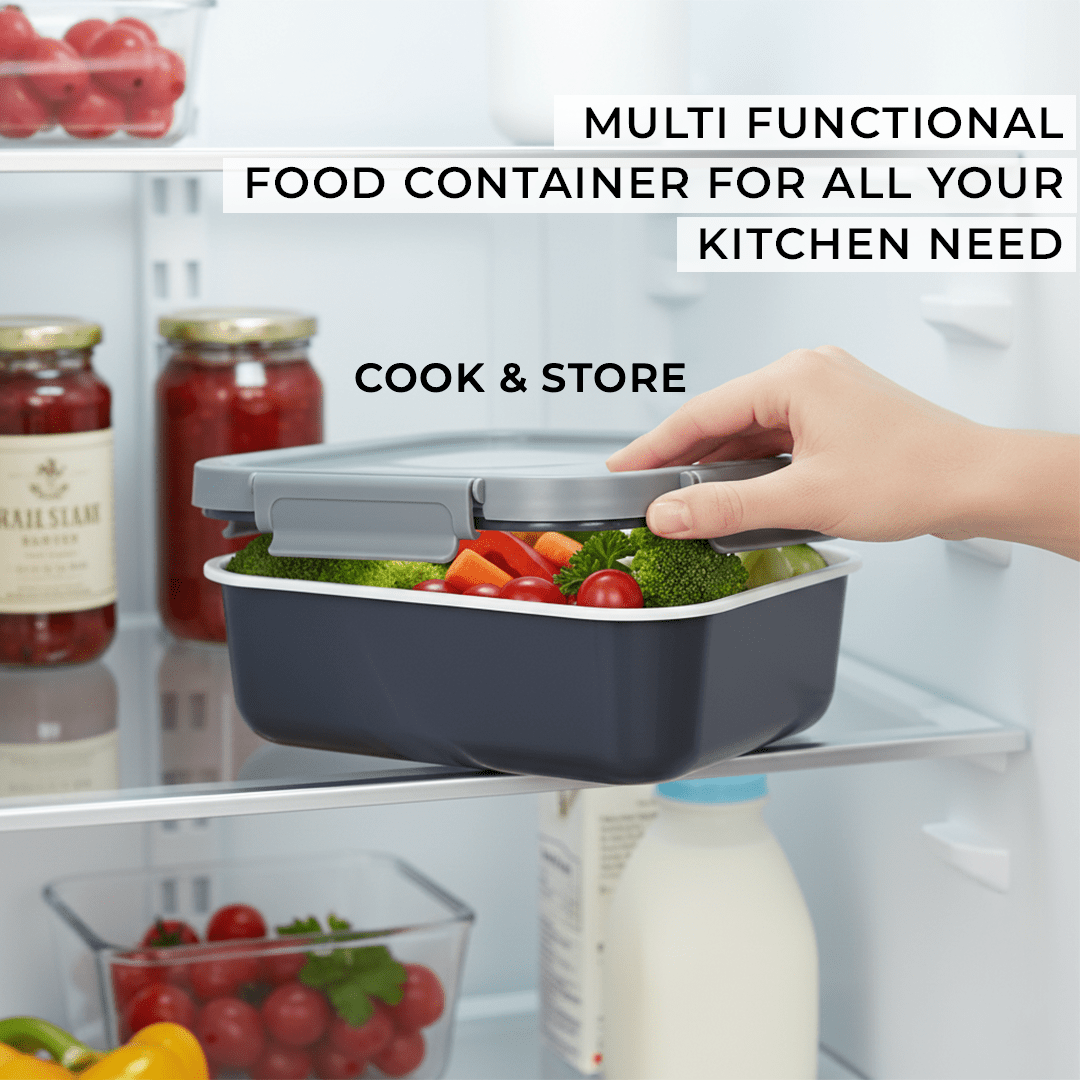 Rectangle 1050ml Non-Stick Glass Food Storage Container