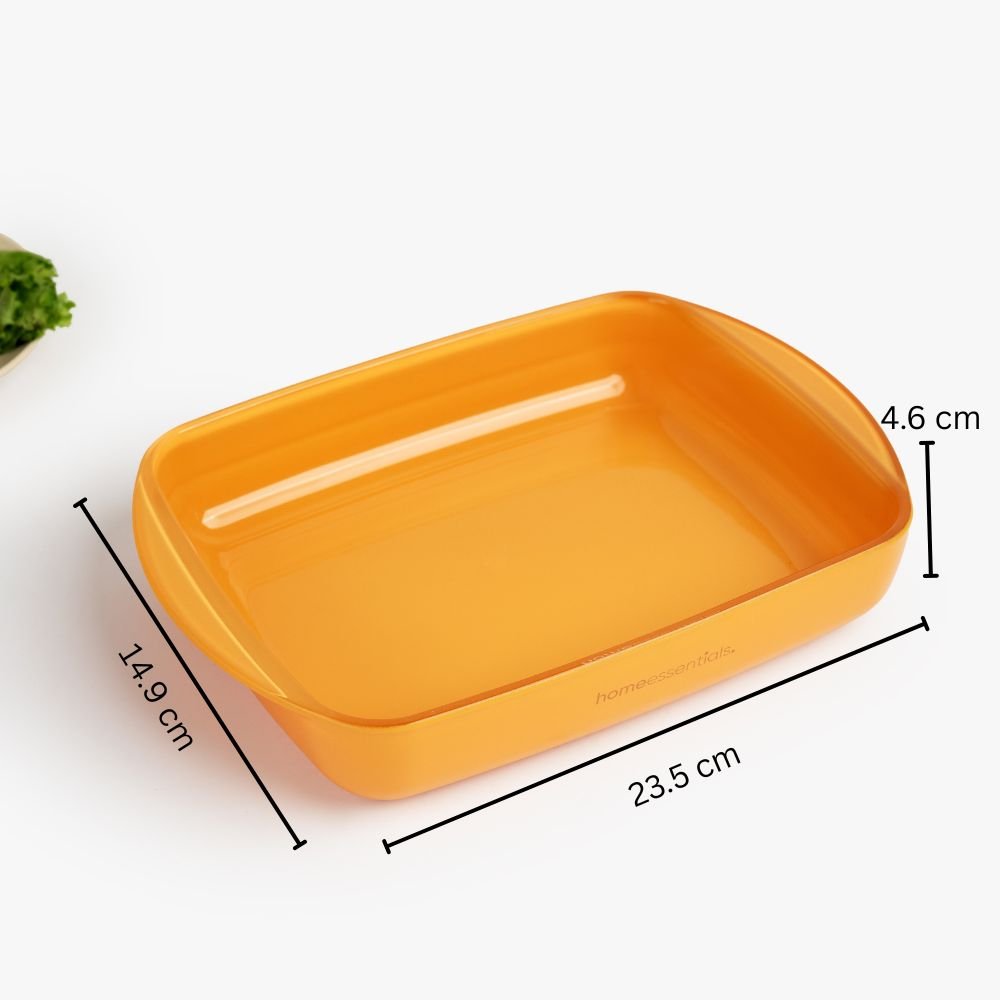 Yellow Rectangular Non-Stick Baking Dish(800ml)