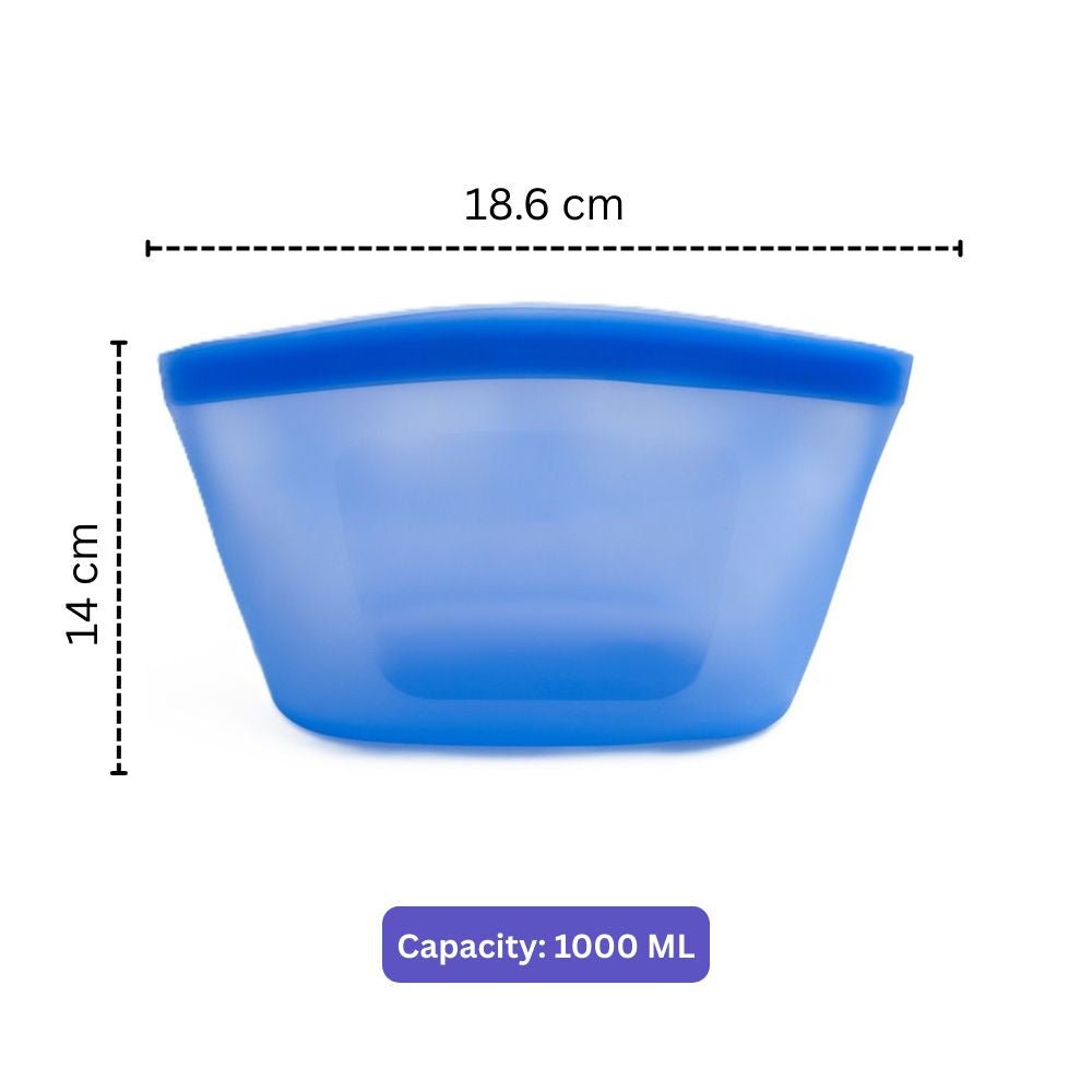 Reusable Silicone Food Storage Bags with Leakproof Airtight Seal