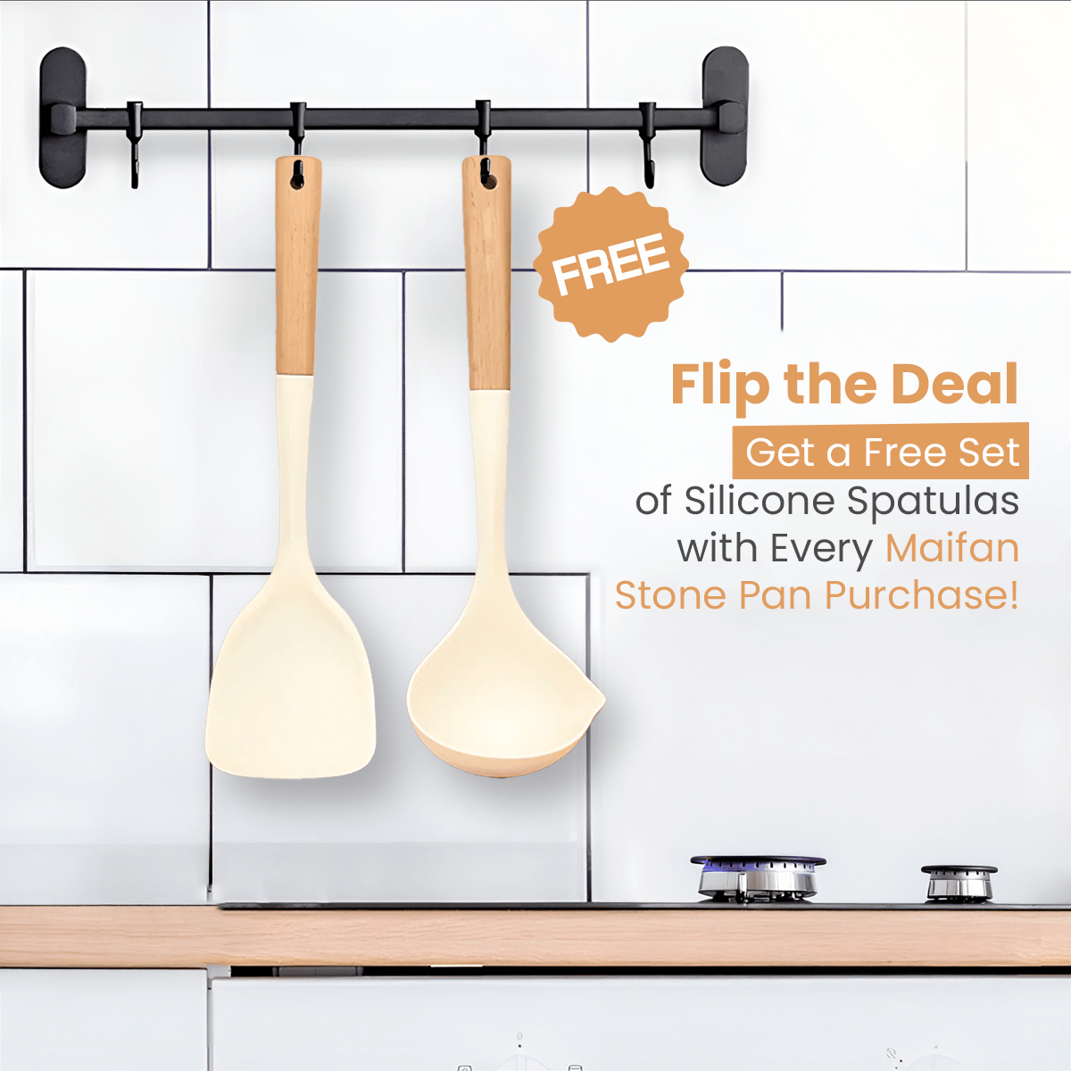 Maifan Stone Nonstick Grill Pan with Marble Coated (24cm)