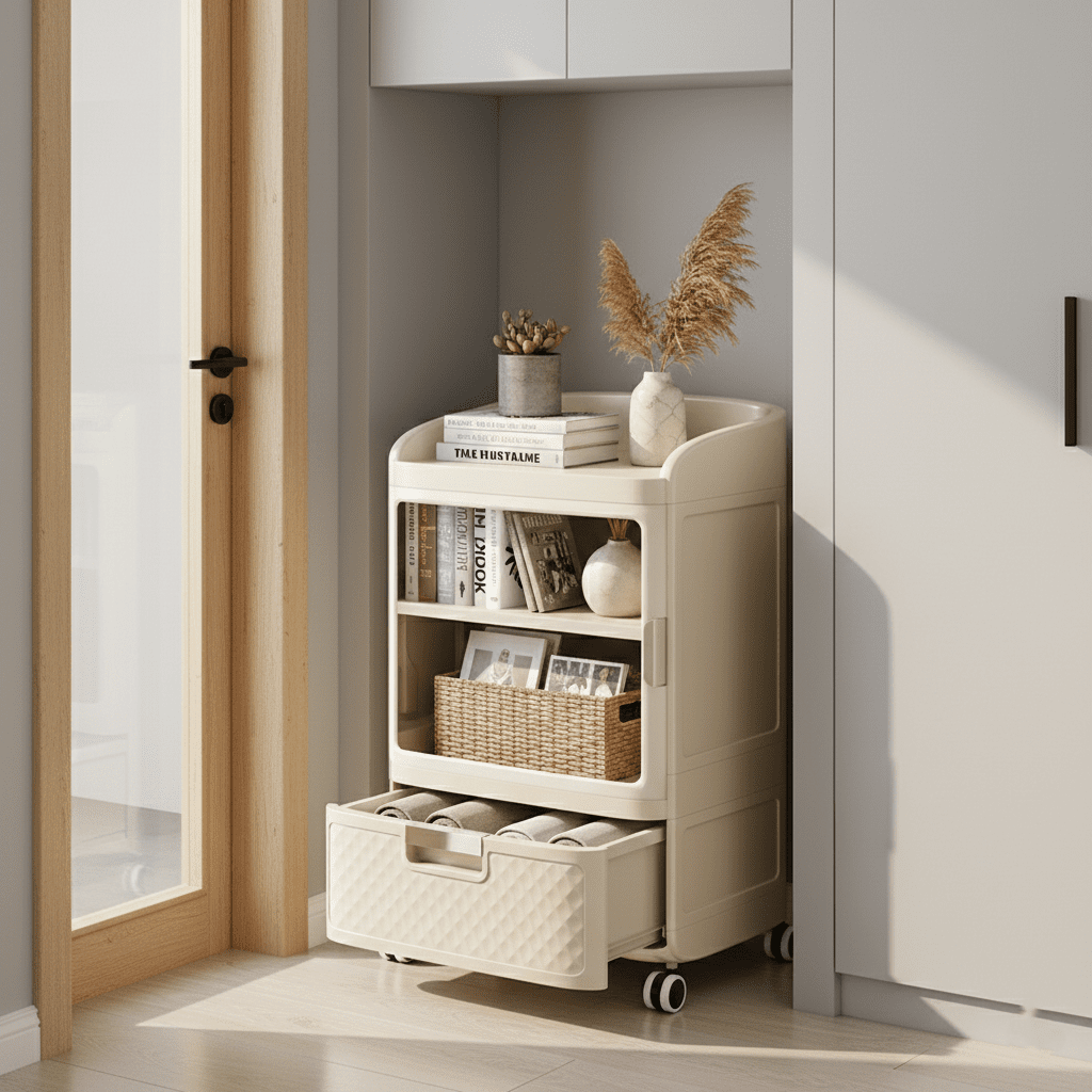 Multi-Purpose Slim Storage Cabinet for Home