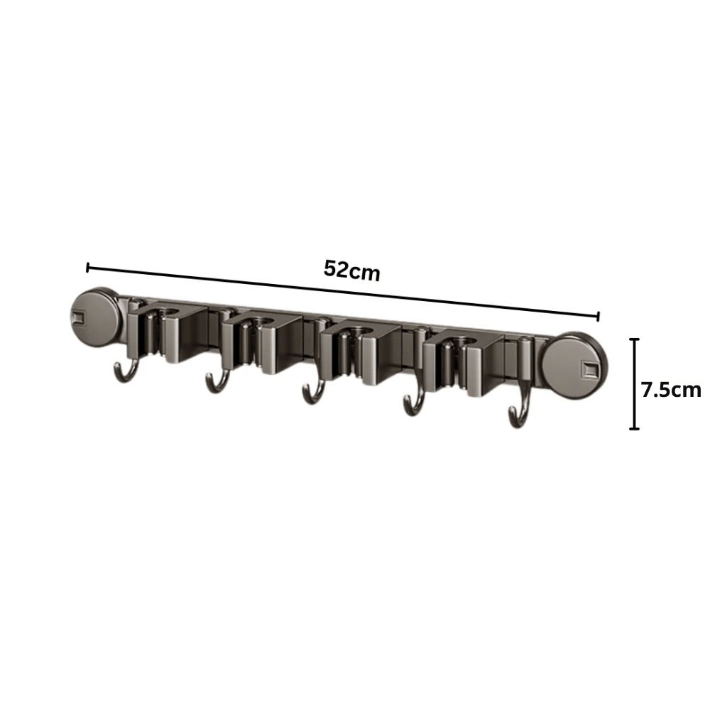 Multi-Functional Wall-Mounted Aluminum Suction Cup Holder(52cm)