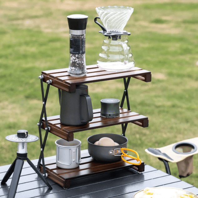 Multi-Purpose Portable Camping Foldable Storage Rack