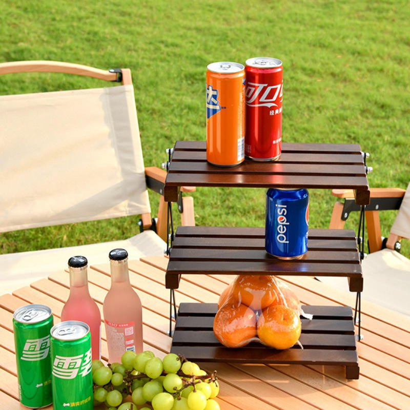 Multi-Purpose Portable Camping Foldable Storage Rack