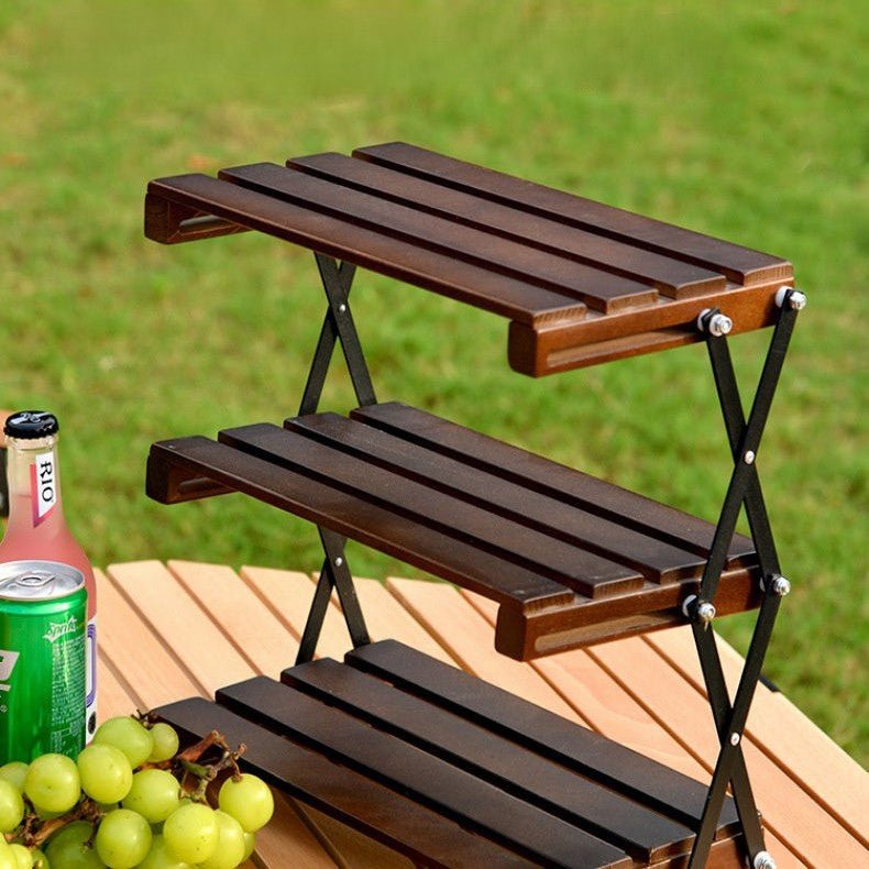 Multi-Purpose Portable Camping Foldable Storage Rack