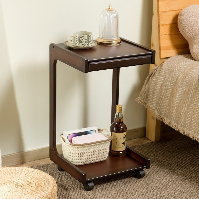 Modern Wooden Space-Saving Side Table