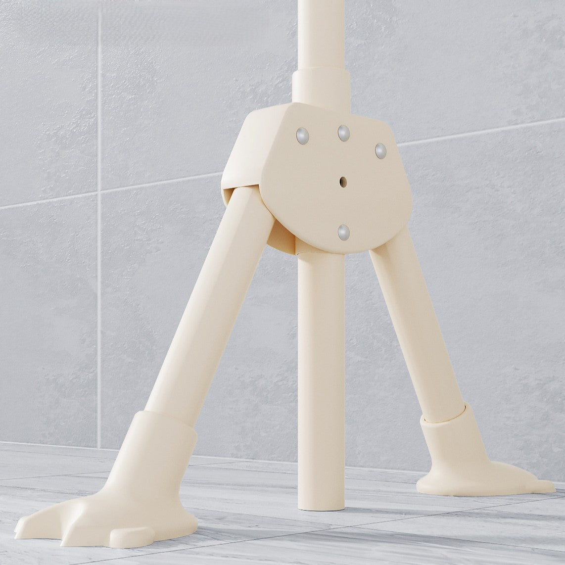 Foldable Suction Cup Laundry Drying Rod