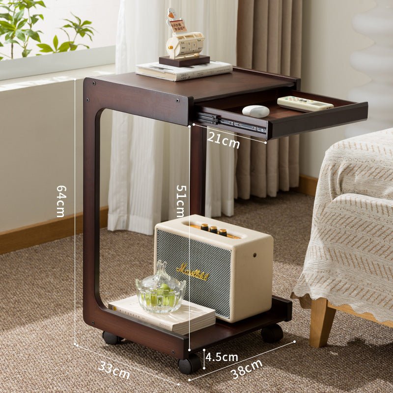 Modern Wooden Space-Saving Side Table