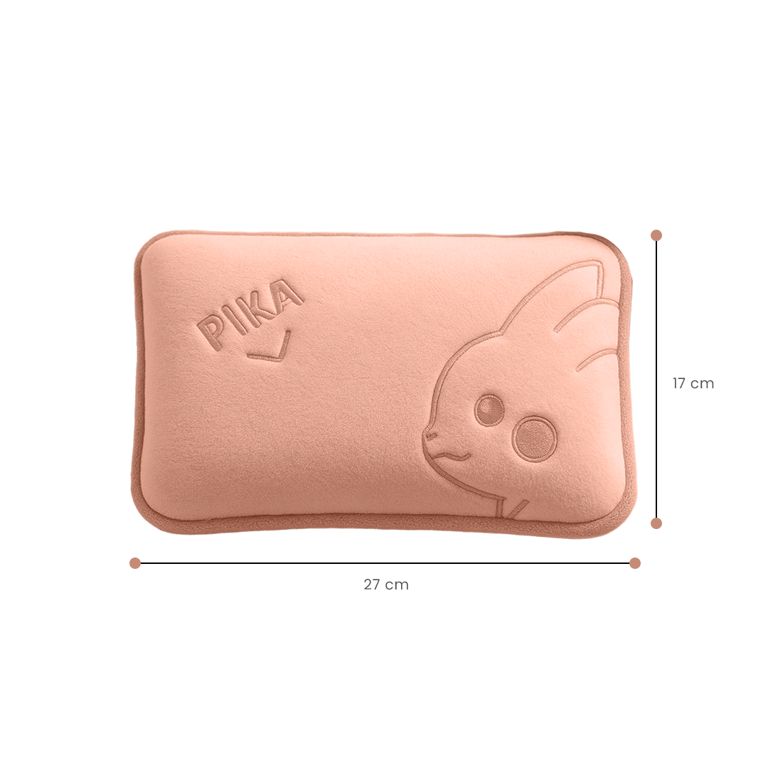 Pillow-Style Peach Pikachu Electric Hot Water Bag