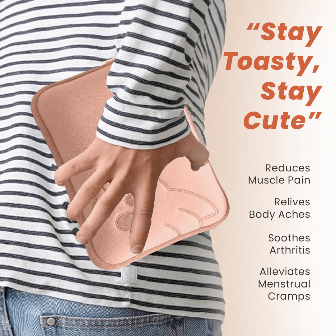 Pillow-Style Peach Pikachu Electric Hot Water Bag