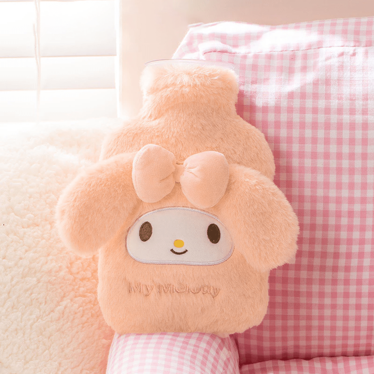 Plush Comfort Non-Electric Pink Heating Water Bag