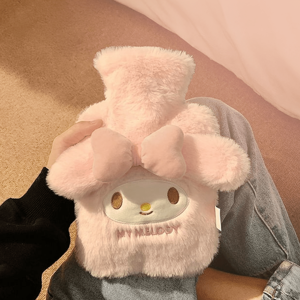 Plush Comfort Non-Electric Pink Heating Water Bag