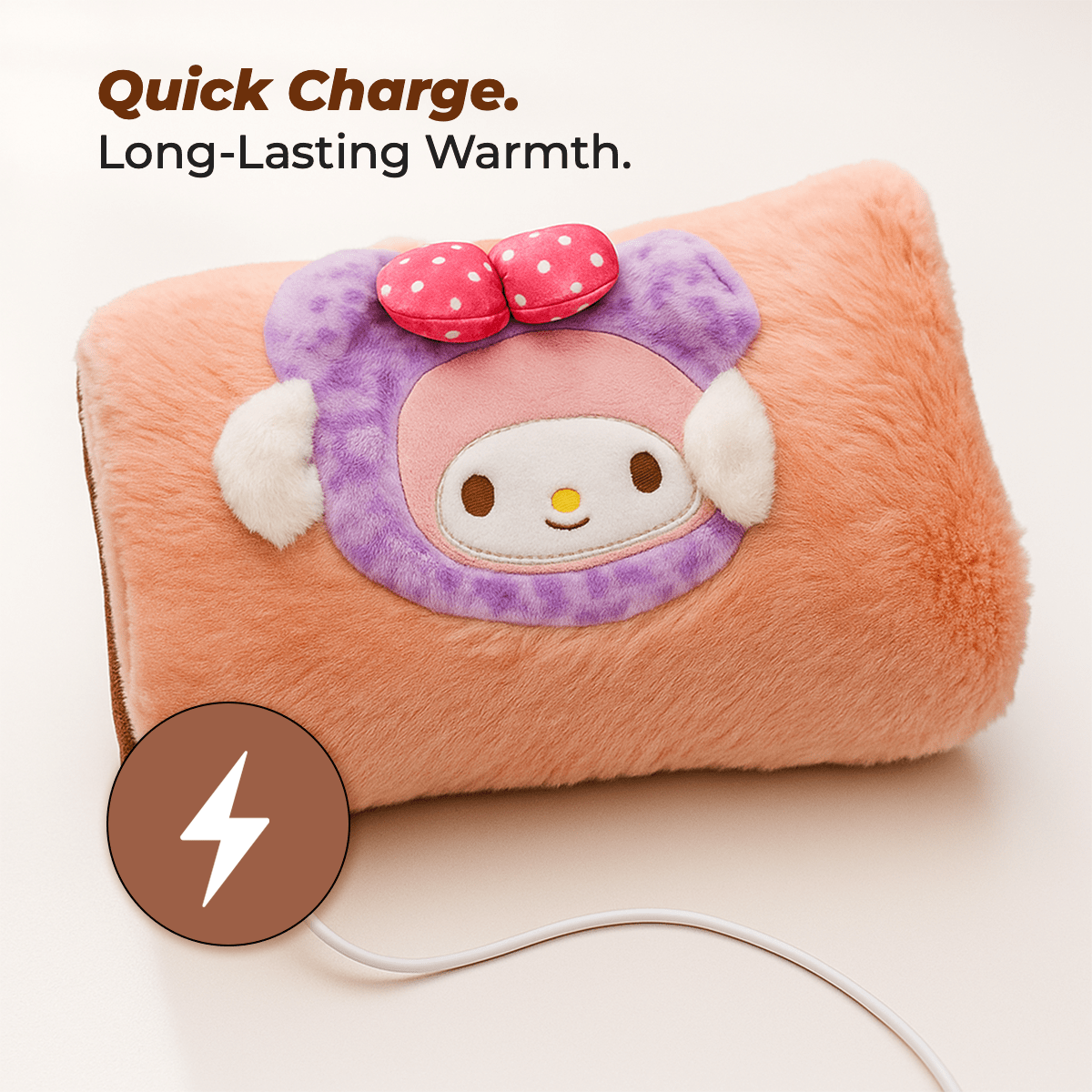 Rechargeable Compact Pillow-Style Electric Heating Pad