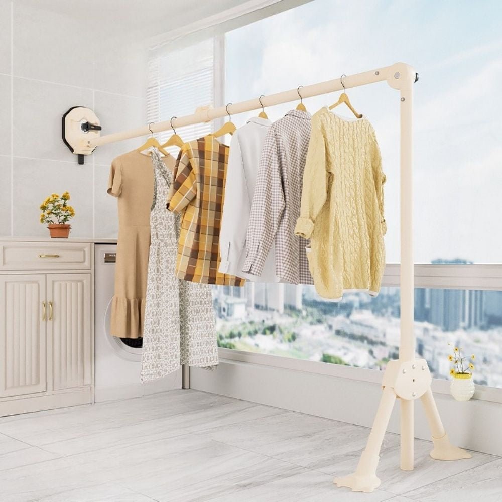 Foldable Suction Cup Laundry Drying Rod