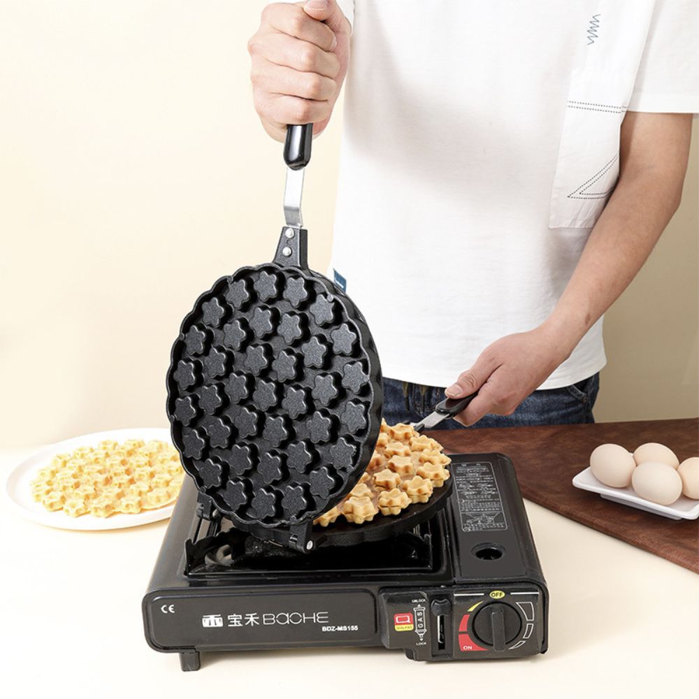 Plum Blossom Pattern Non-Stick Aluminum Breakfast Pan