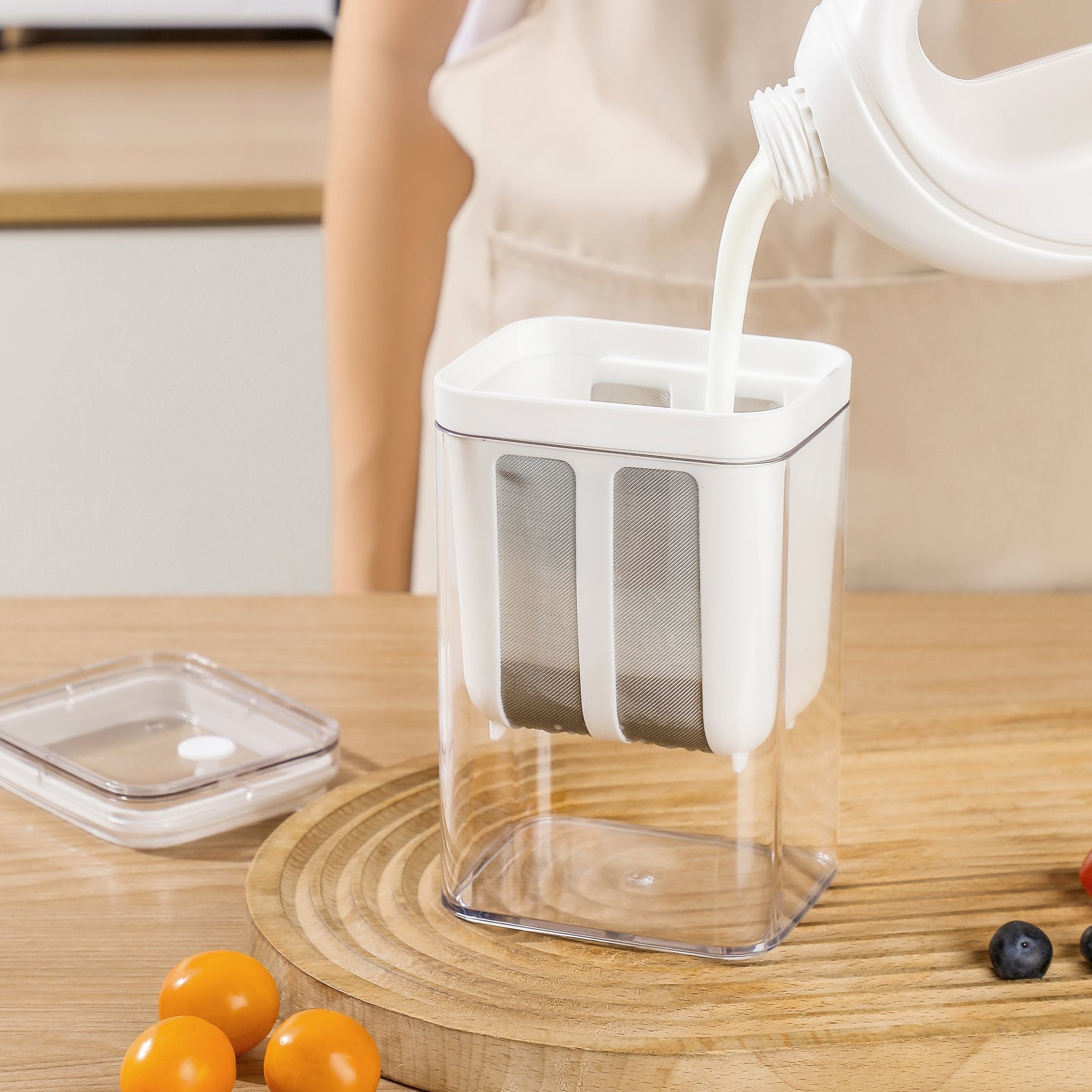 Multifunctional Yogurt Filter with Fine Mesh Strainer(1100ml)