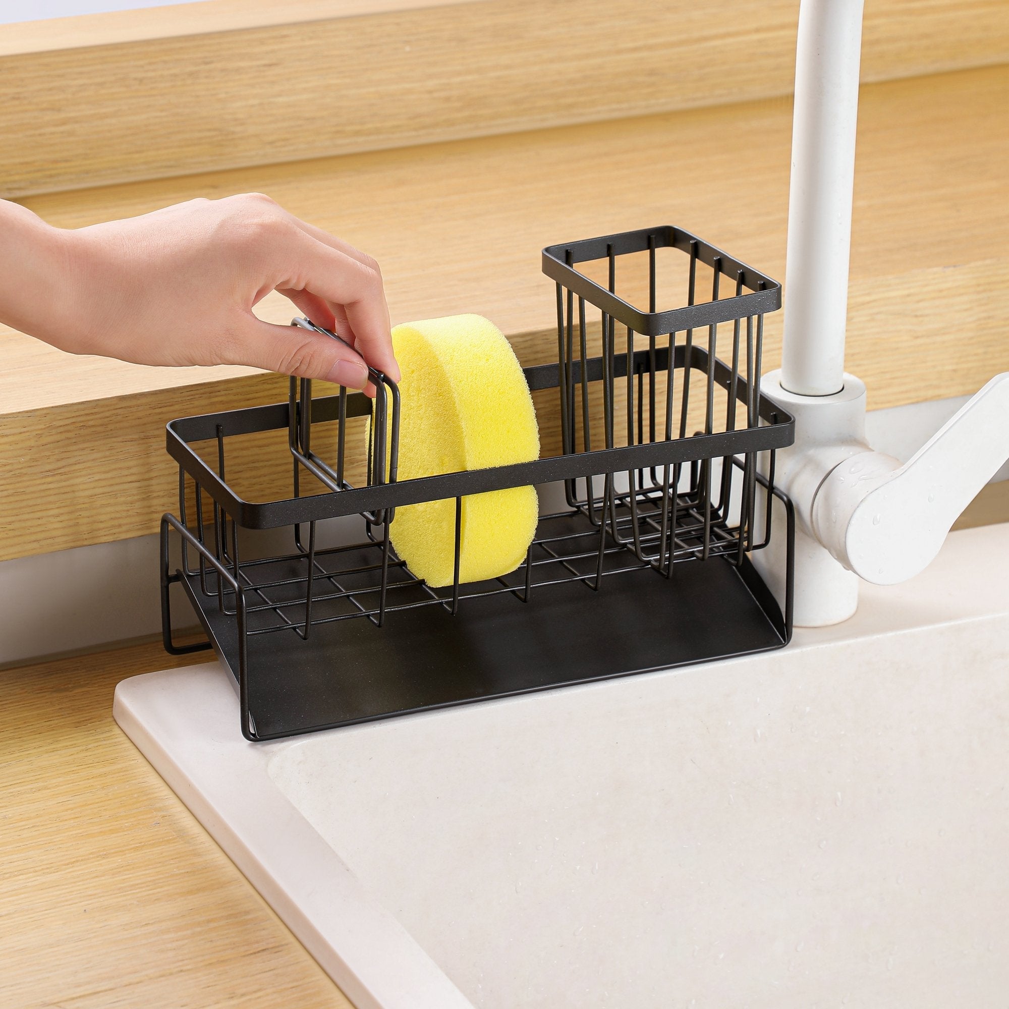 Multi-Functional Smart Sink Storage Rack