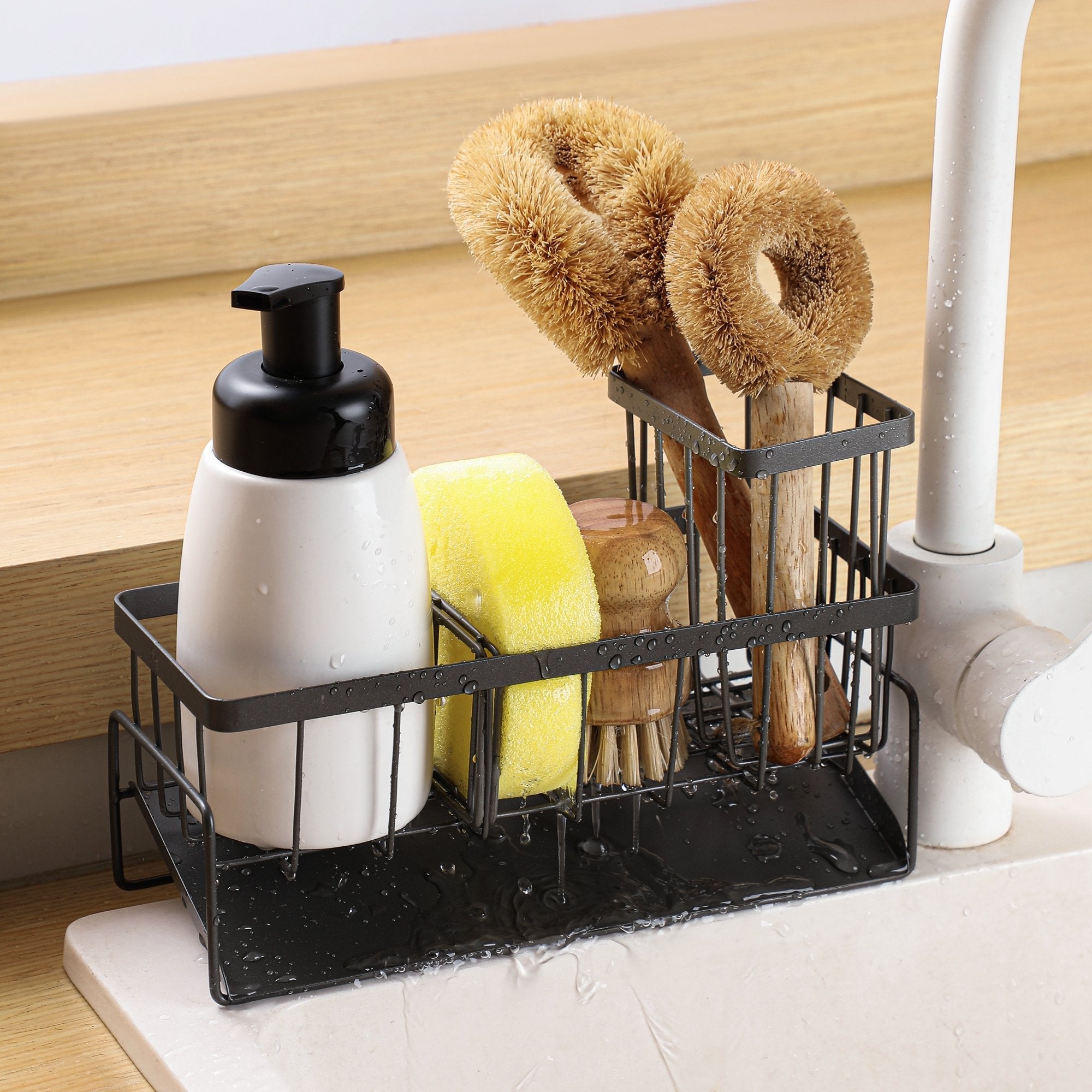 Multi-Functional Smart Sink Storage Rack