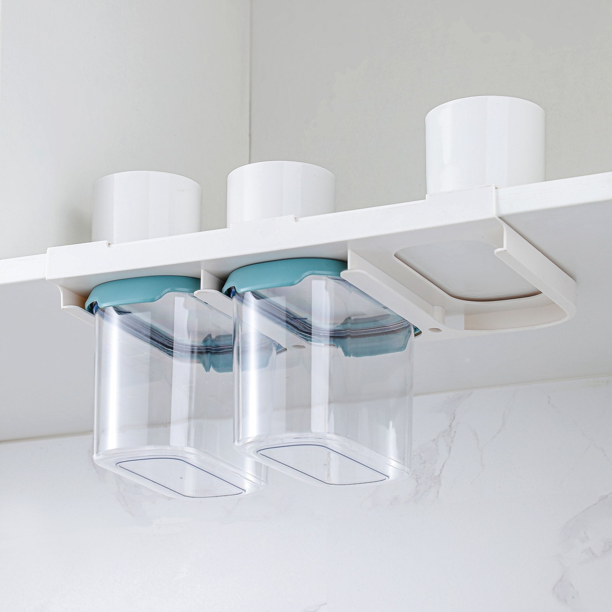 Space-Saving Under-Shelf Storage Containers