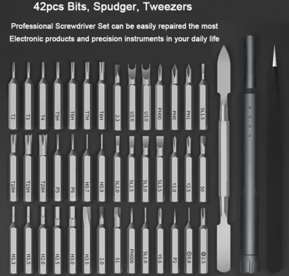 46-in-1 Compact Precision Screwdriver Set with Push Eject